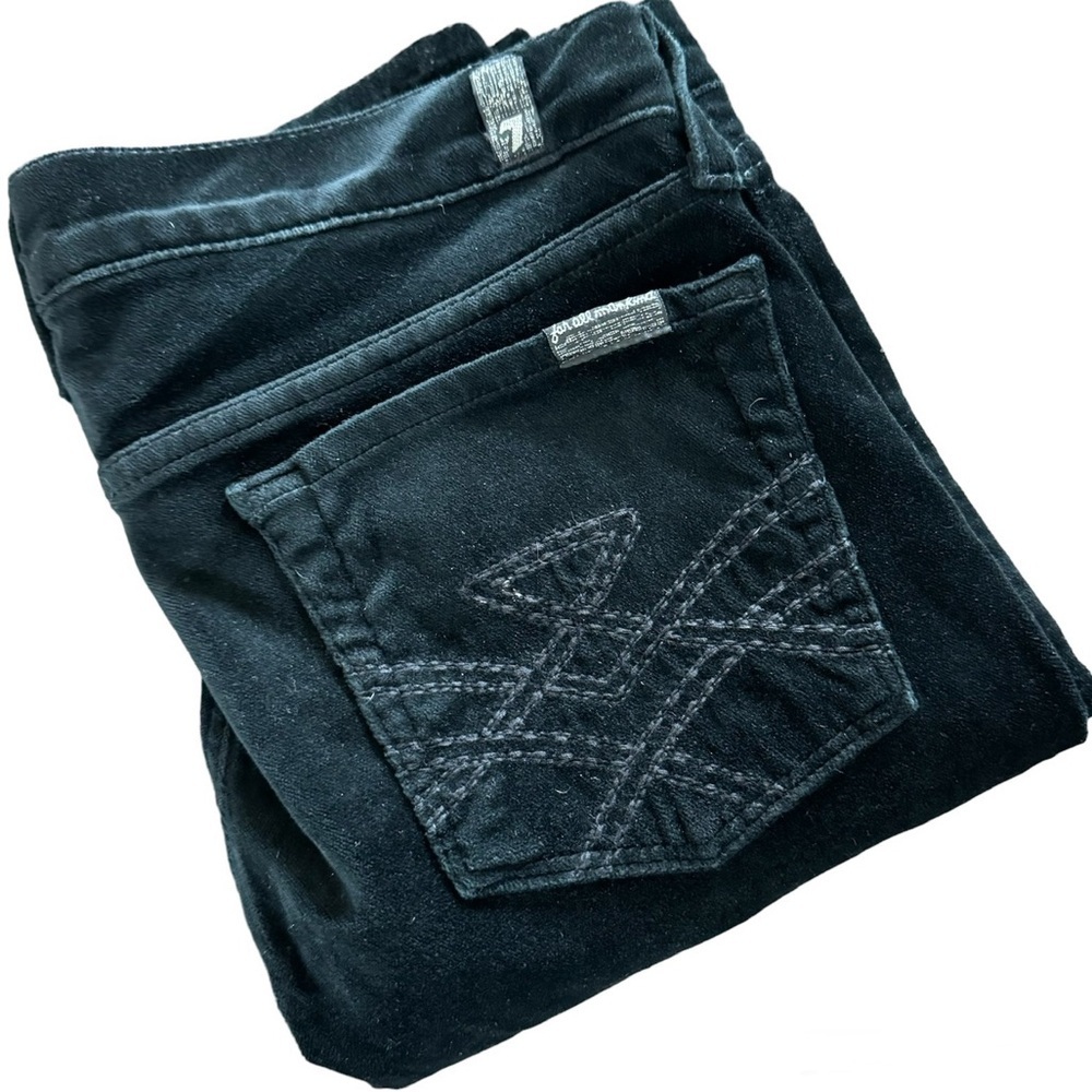 7 For All Mankind Velour Straight Leg Pants Size 29